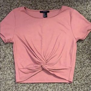 F21 Knotted Crop Top